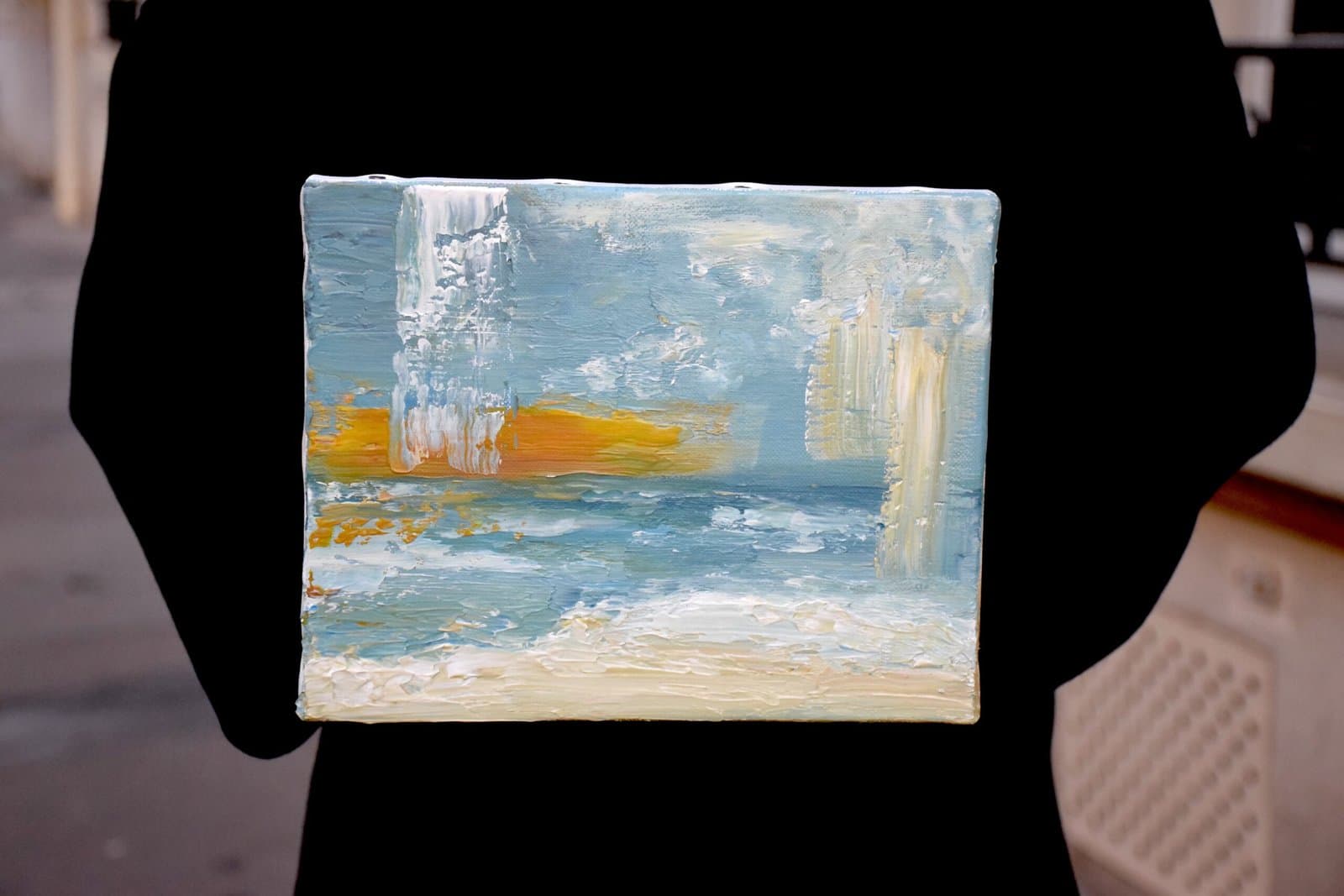Douce tempête - Peinture contemporain par Claire Prevost