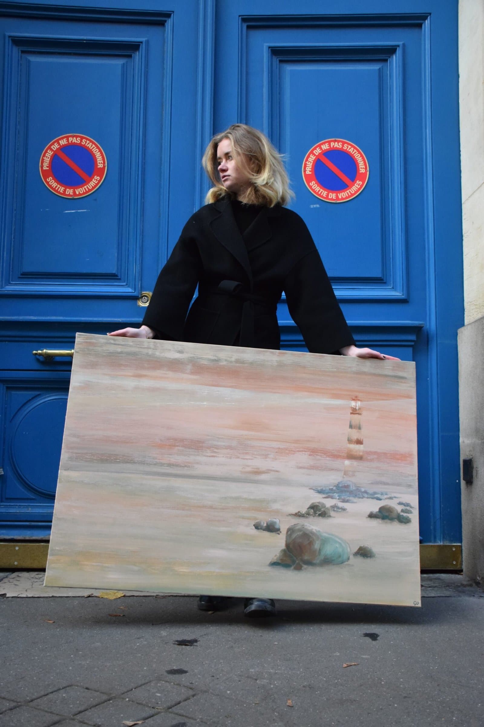 Le veilleur dans la brume - shooting avec l'artiste Claire Prevost