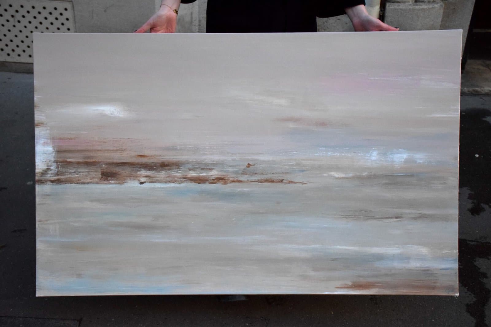 Matinée embrumée - Peinture contemporain par Claire Prevost