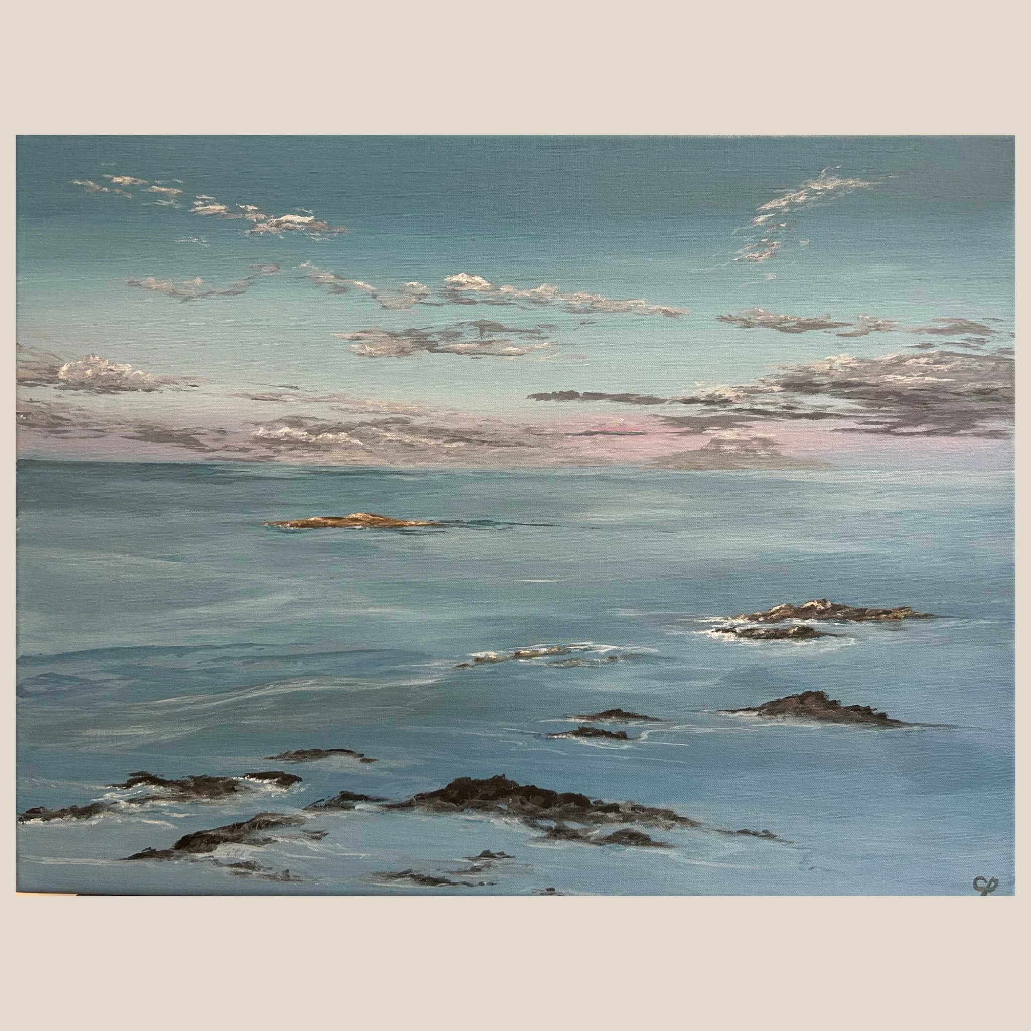 Levé de soleil sur la mer