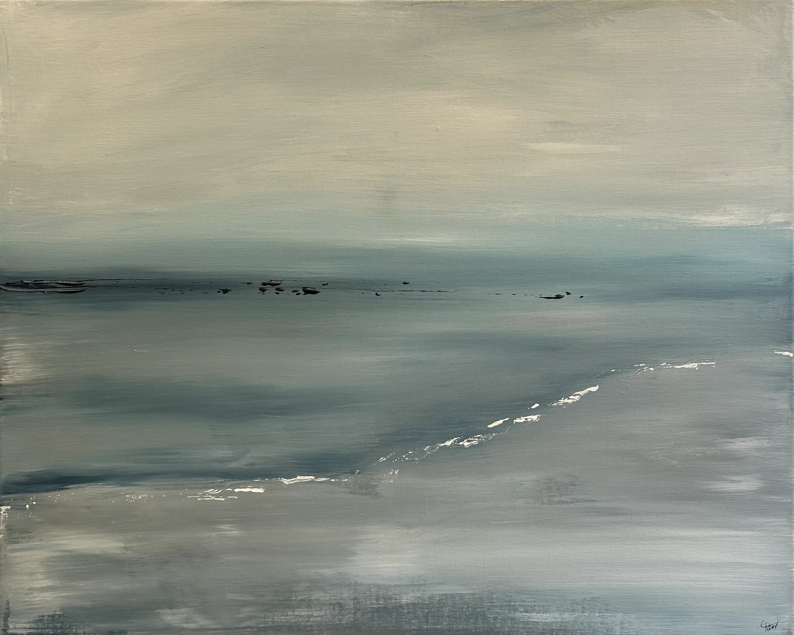 Horizon embrumé